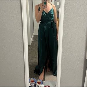 Buddy Grey Satin Cindy dress